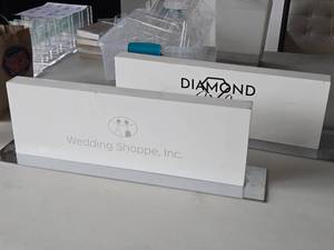 lot 184 image: Lot of (2) Display Stands 28 x 6 x 9