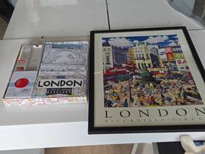 lot 192 image: London Fold-Out Coloring Keepsake (in original packaging)  London Artwork 19x25