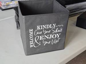 lot 193 image: Lot of (7) Collapsible Shoe Cover Boxes 10 12 x 10 12 x 11