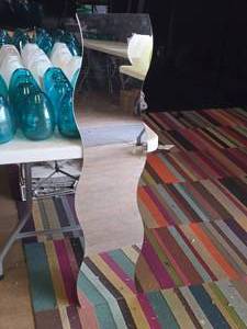 lot 339 image: Wave Mirror 4 x 11