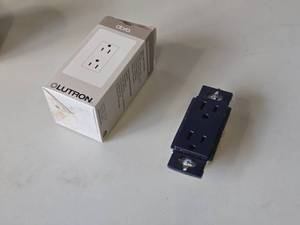 lot 346 image: Lot of (2) Lutron Claro 15A Receptacle SCR-15-DE (deep sea)