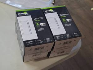 lot 358 image: Lot of (4) Leviton Decora Smart (2nd Gen) WiFi Digital Dimmer D26HD