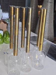 lot 297 image: Lot of (6) 19 12 Bud Vases - Zoya by Accent Dcor