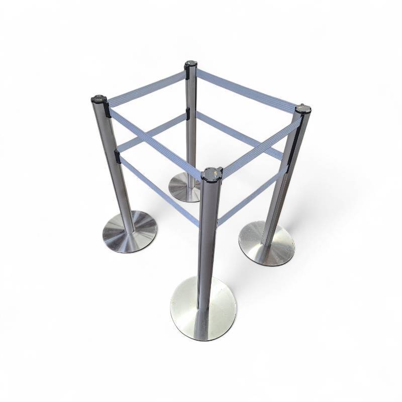 lot 26 image: Set of 4 Stanchions