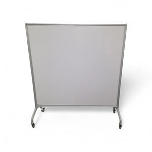 lot 105 image: Double Sided Magnetic Whiteboard on Wheels 66x60 Retails for $799