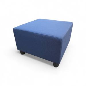 lot 107 image: Herman Miller Swoop Footrest Blue 24x24x16