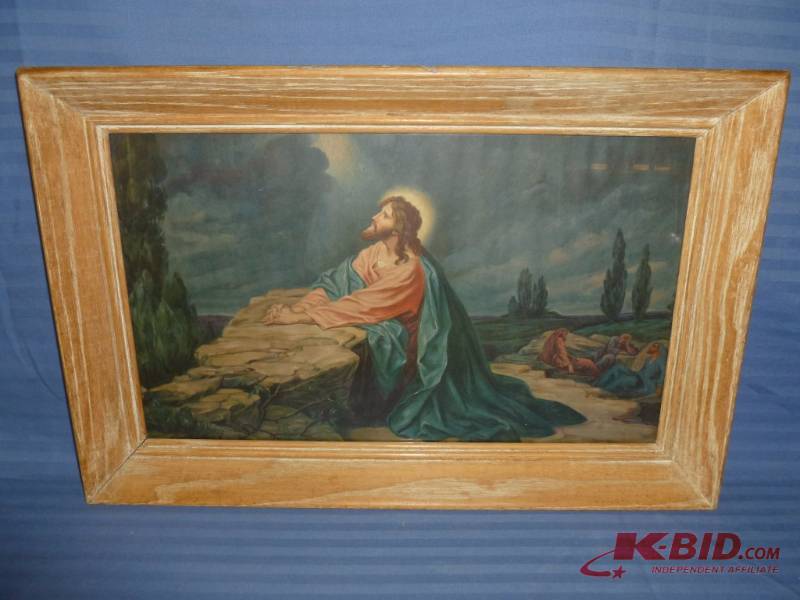 lot 8 image: Vintage Religious Picture