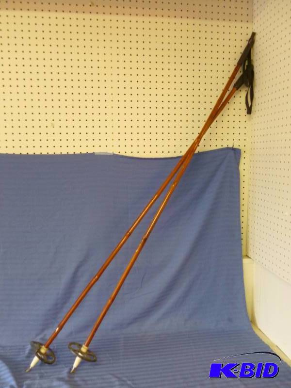 lot 92 image: Bamboo Ski Poles