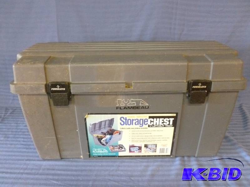 lot 96 image: Large Flambeau Storage Chest