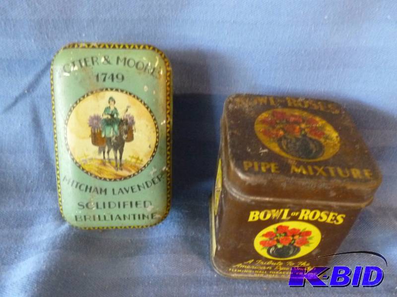 lot 116 image: Vintage Metal Containers