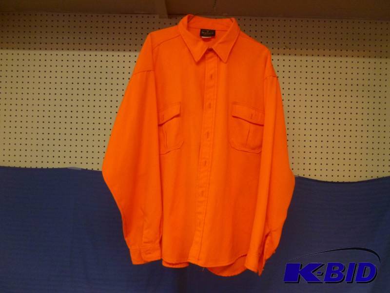 lot 161 image: Blaze Orange Hunting Shirt