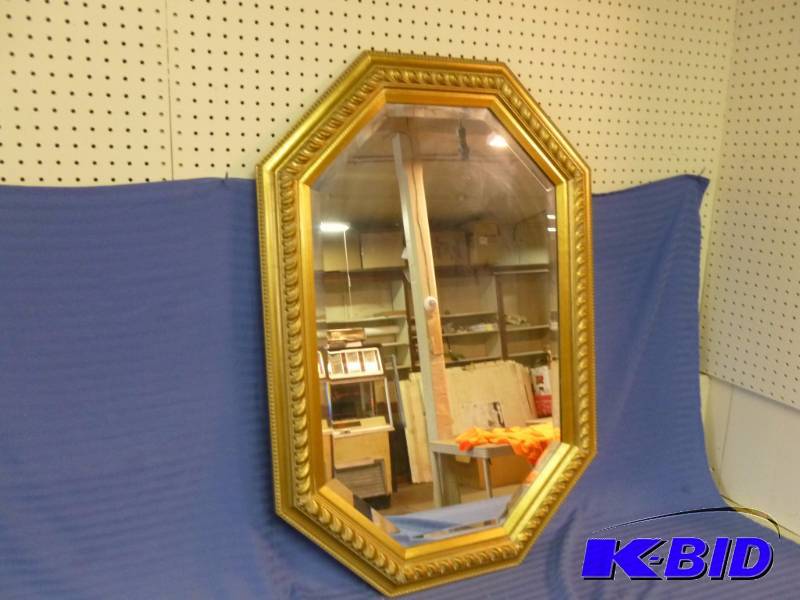 lot 162 image: Large Wood Framed Mirror