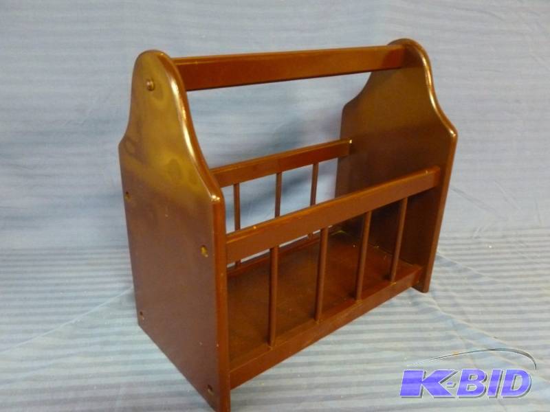 lot 182 image: Wooden Magazine Rack
