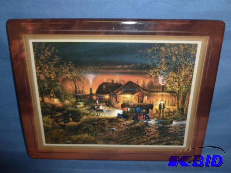 lot 198 image: Terry Redlin Picture Tile