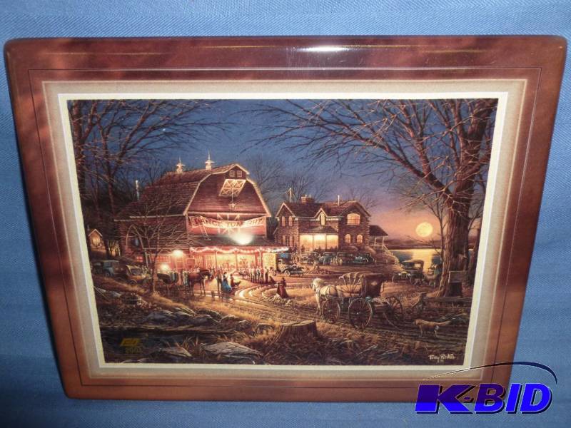lot 199 image: Terry Redlin Picture Tile