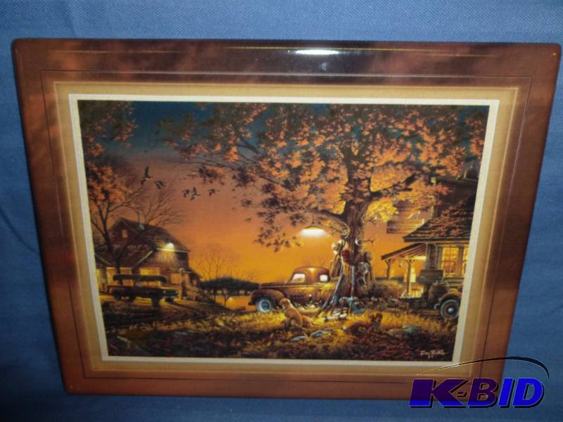 lot 200 image: Terry Redlin Picture Tile