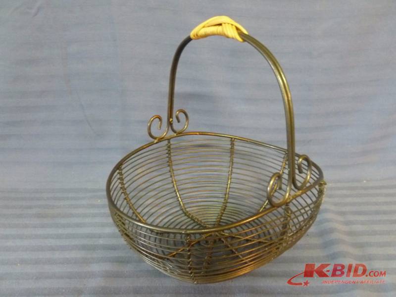 lot 217 image: Decorative Metal Basket