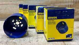 lot 103 image: Irwin Hole Saw 3-12  lot of 5