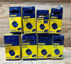 lot 104 image: Irwin Hole Saw lot of 8