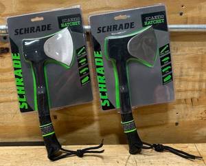 lot 116 image: Schrade Scaxe10 Hatchet lot of 2