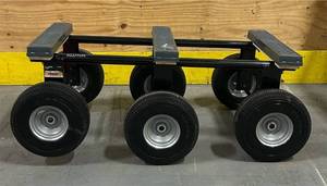 lot 181 image: Klutch 1200-Lb. Capacity 6-Wheel All-Terrain Dolly Msrp $169.99