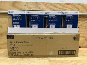 lot 207 image: 4 in. Adjustable CCT Integrated LED Recessed Light Trim Can Light with 4 Trim Color Trim Options 1000 Lumens Dimmable (lot of 8)