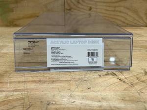 lot 209 image: Acrylic laptop desk stands (lot of 2)