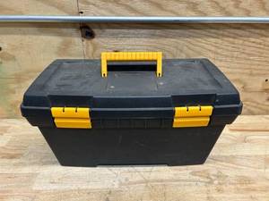 lot 238 image: Tool box with arts and crafts supplies
