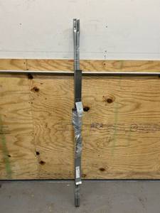 lot 241 image: DuraVent DuraPlus Extended Roof Bracket Chimney Support Brace to Stabilize Pipe, 8-Inch Mounting Bracket with Adjustable Legs 67 to 114 Inches, Silver