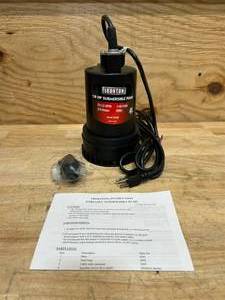 lot 246 image: Ironton Submersible Water Pump, 1268 GPH, 18 HP, 1in. Port