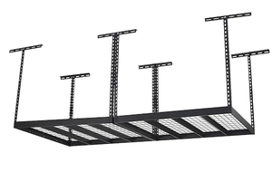 lot 52 image: Klutch Overhead Garage Storage Rack, 48in. x 96in. #6111019 Msrp $229.99