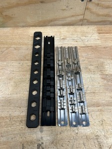 lot 270 image: various socket storage rails (lot of 5)