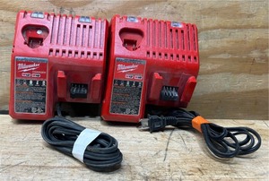 lot 312 image: Milwaukee Charger NO 48-59-1812 lot of 2