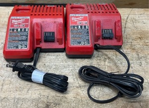 lot 313 image: Milwaukee Charger NO 48-59-1812 lot of 2