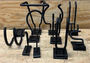 lot 328 image: Wall Mounted Hooks lot of 10
