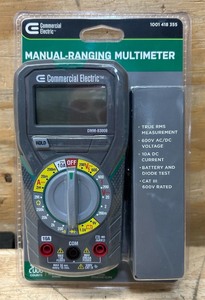lot 331 image: Commercial Electric Manual-Ranging Multimeter
