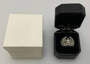 lot 2 image: $320.00 Retail Online NEW Carol Collection 24.56 Grams Solid STERLING Silver Mens Ring With Eagle (Size 11)