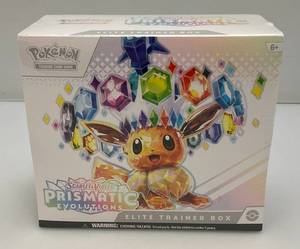 lot 4 image: New Pokemon Scarlet & Violet PRISMATIC Evolutions Elite Trainer Box