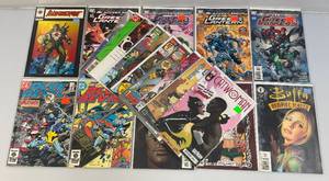 lot 12 image: Misc. Comics Including BLOODSHOT  And More (Bagged And Carded)