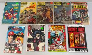 lot 42 image: Misc. 15,25,30 Cent and More Comics Including PETE ROSE (Some Bagged And Carded)