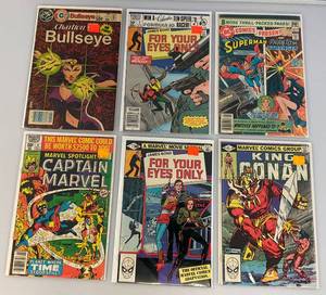 lot 43 image: Misc. 50 CENT Comics Including CAPTAIN MARVEL And More (Bagged And Carded)