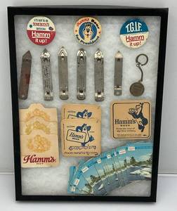 lot 94 image: Vintage Collectible HAMMS Advertisement Pieces