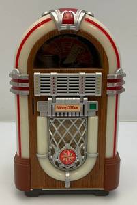 lot 114 image: Vintage Collectible Battery Operated Miniature Wurlitzer Jukebox Tape Player (No Tapes)