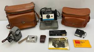 lot 134 image: Misc. Vintage Cameras Including Polaroid 210 And More