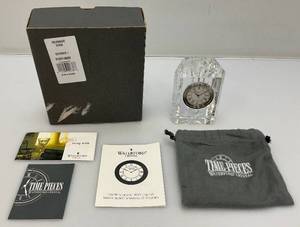 lot 198 image: Waterford Crystal Colonnade Clock In Original Box