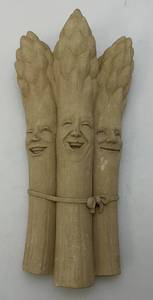 lot 222 image: Original Carruth Studios Pickled Asparagus Sculpture Handcrafted Stone 11