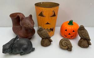 lot 224 image: Misc. Garden Dcor Including Halloween And More