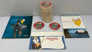 lot 88 image: Vintage Collectible HAMMS Advertisement Pieces