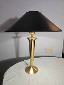 lot 71 image: Modernist Brass Table Lamp