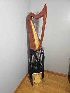 lot 74 image: Celtic Lever Harp with Stand